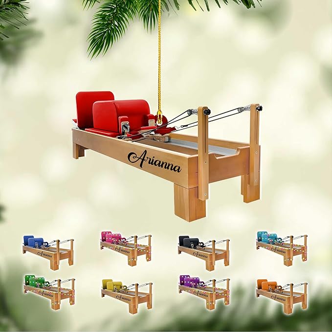 Personalized Pilates Christmas Ornament - Custom Pilates Gift for Women LL16
