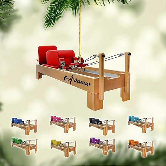 Personalized Pilates Christmas Ornament - Custom Pilates Gift for Women LL16