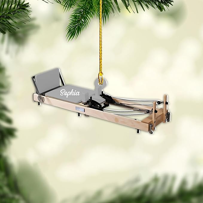 Personalized Pilates Acrylic Christmas Ornament - Instructors & Fitness Lovers LL37