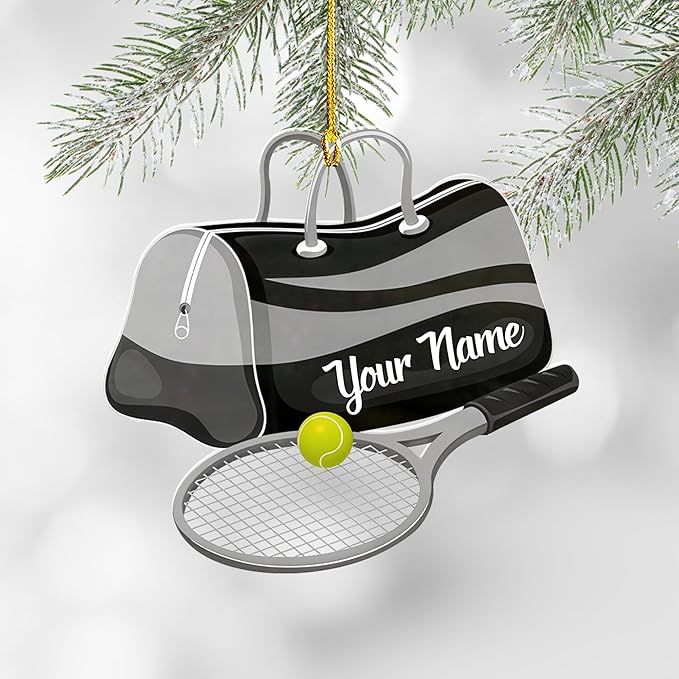 Personalized Tennis Christmas Ornament N21