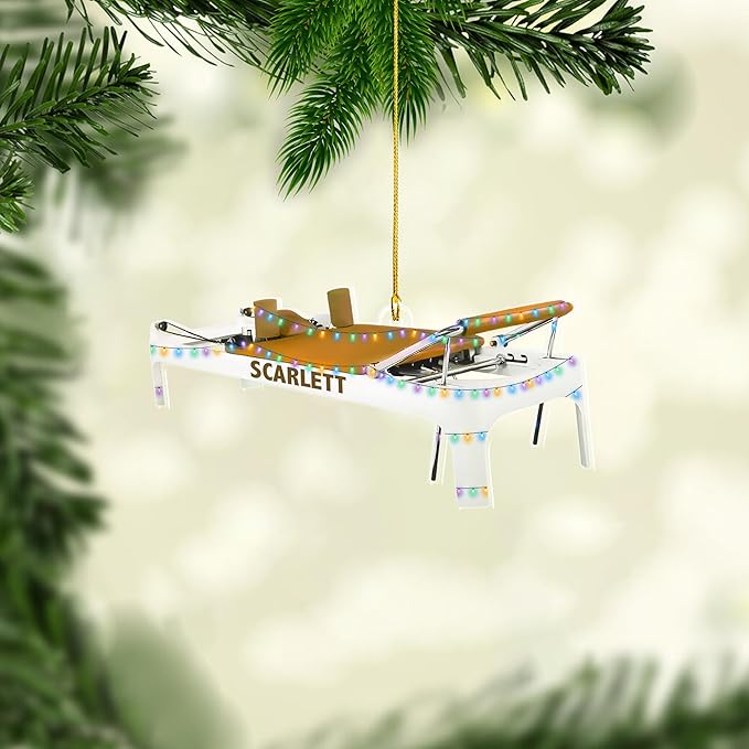 Customized Pilates Christmas Ornament - Pilates Gift for Women, Ornament Gift LL24