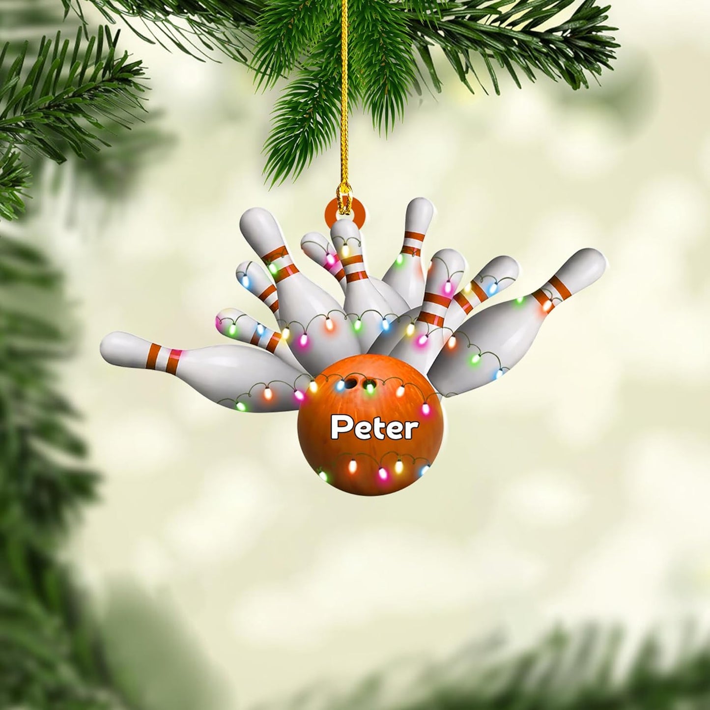 Custom Bowling Tools Ornament - Bowling Ornament Bowl Bl1