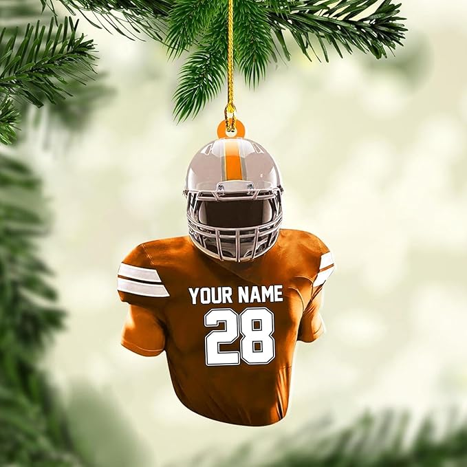 Personalized Sports Gift - Customize American Football Ornament LL12