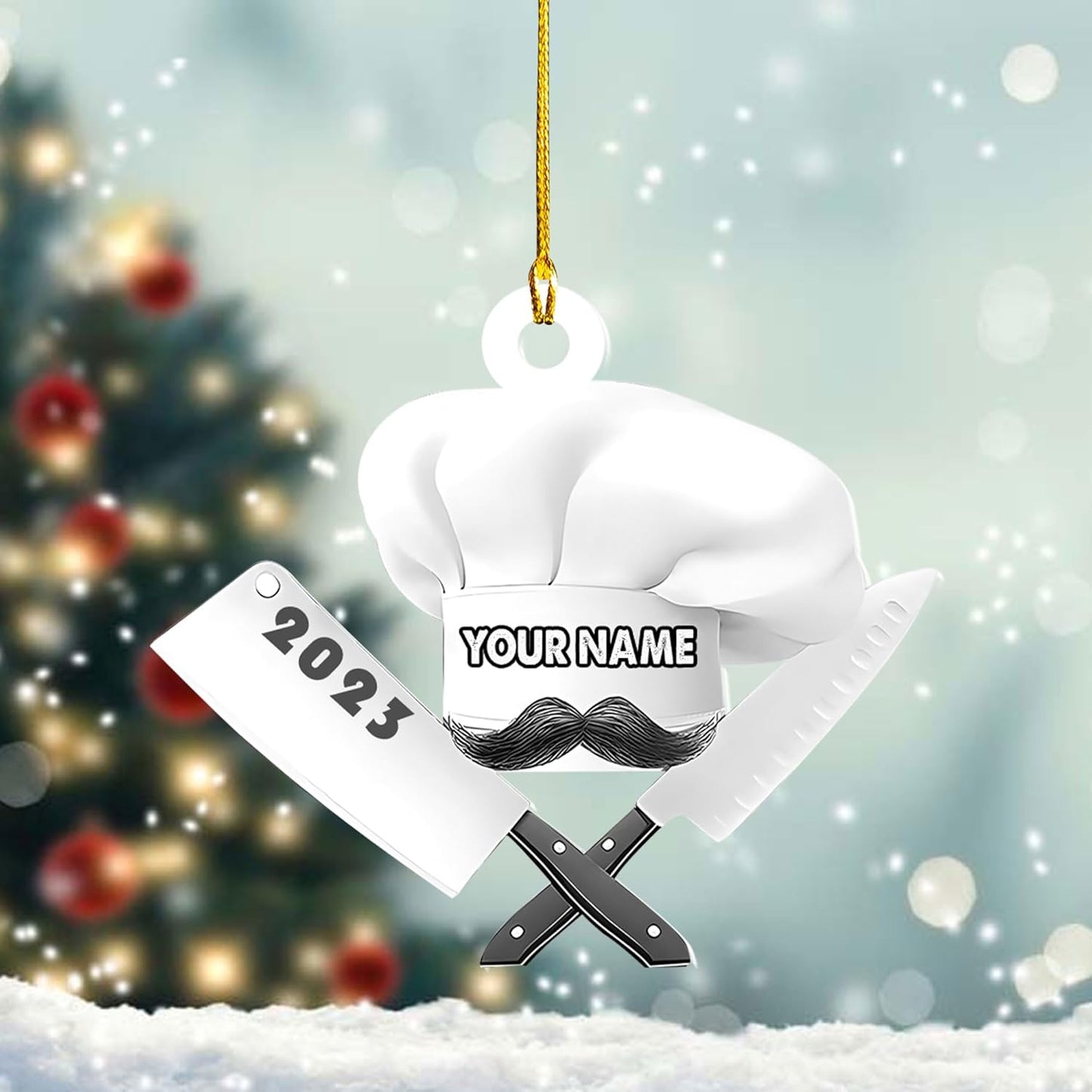 Customized Chef Ornament - Chef Christmas Gift N11