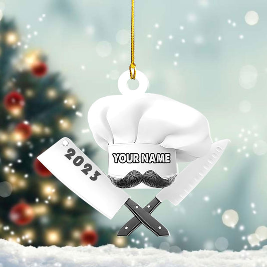 Customized Chef Ornament - Chef Christmas Gift N11