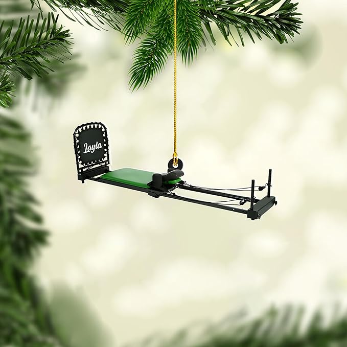 Personalized Pilates Christmas Ornament - Custom Pilates Gift for Women LL17