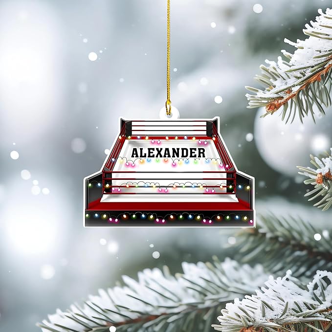 Custom Boxing Gloves Christmas Ornament - Personalized Boxing Ornament Gift LL13