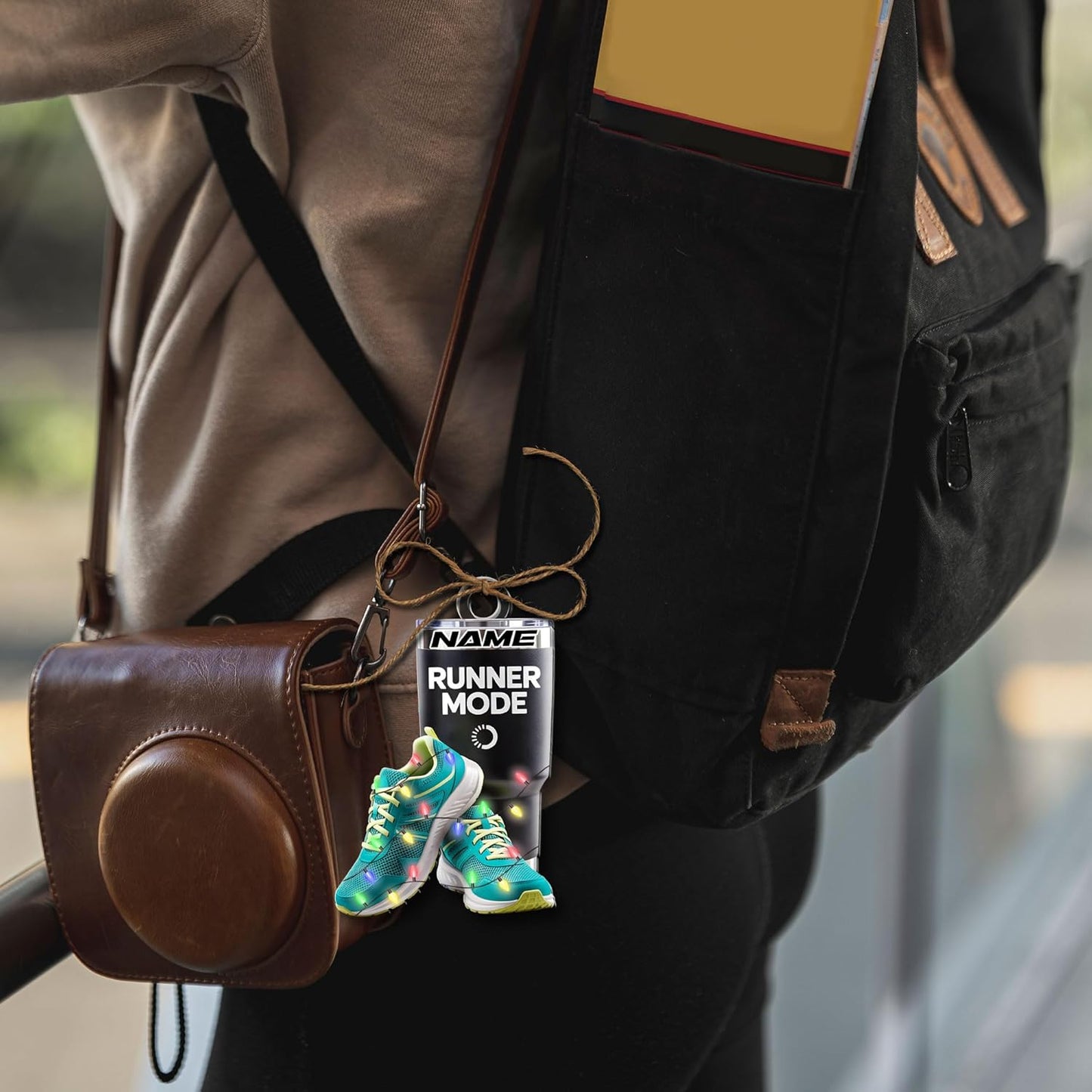 Custom Marathon Runner Ornament – Personalized Acrylic Race Ornament, Sport Holiday Tree Decoration, Running Gift TM11