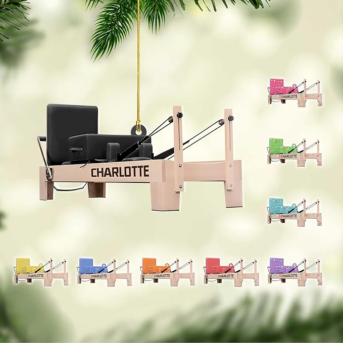 Customized Pilates Christmas Ornament - Pilates Gift for Women, Ornament Gift LL23