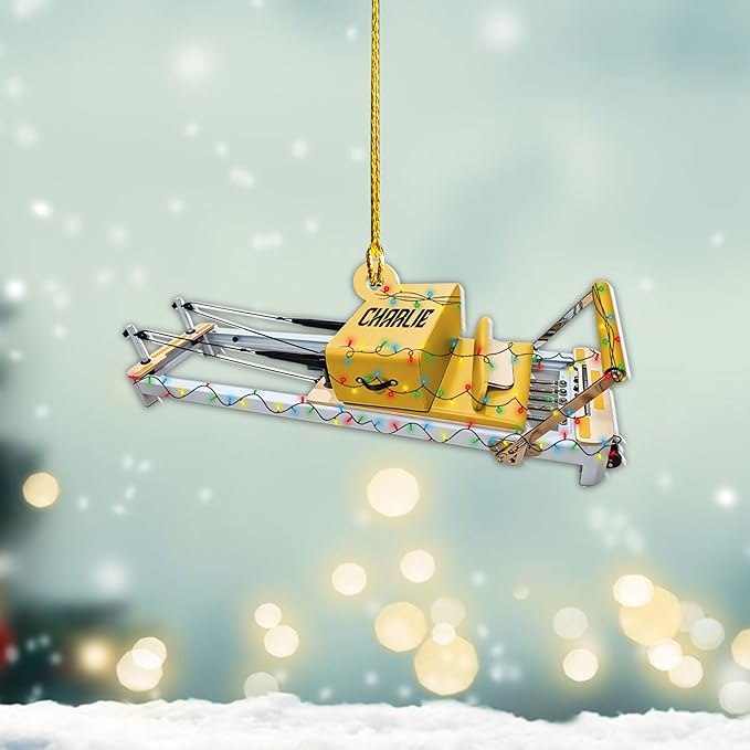 Customized Pilates Christmas Ornament - Pilates Gift for Women, Acrylic Christmas Ornament LL33