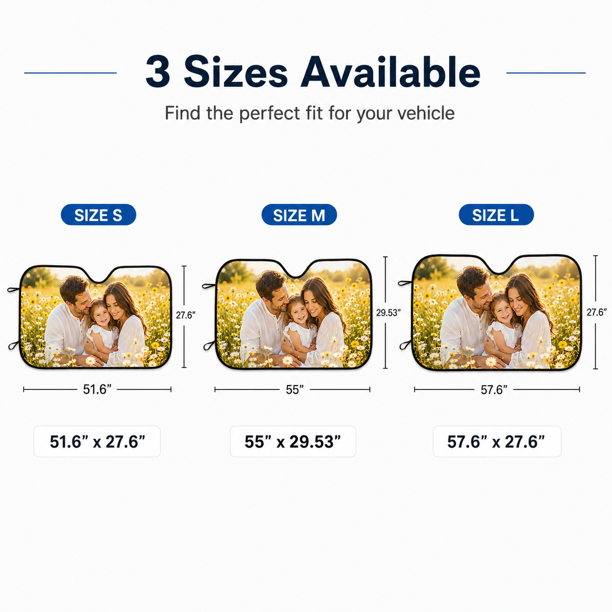 Personalized Dad Car Windshield Sun Shade, Custom Car Sun Shade for Dad, Gift For Dad TOM99