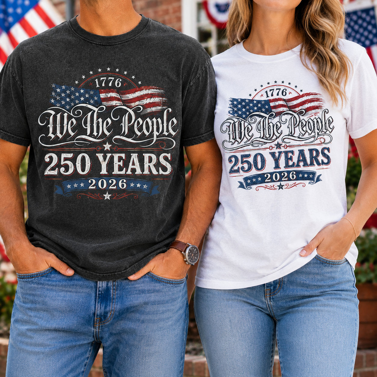 USA Semiquincentennial T-Shirt 1776–2026 America 250 Years Patriotic Tee THUC99