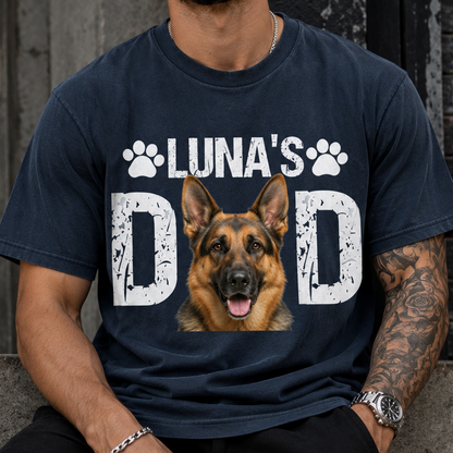 Custom Photo Dog Vintage Wash T-Shirt, Personalized Pet Lover Gift | Dog Lover Shirt THUC99