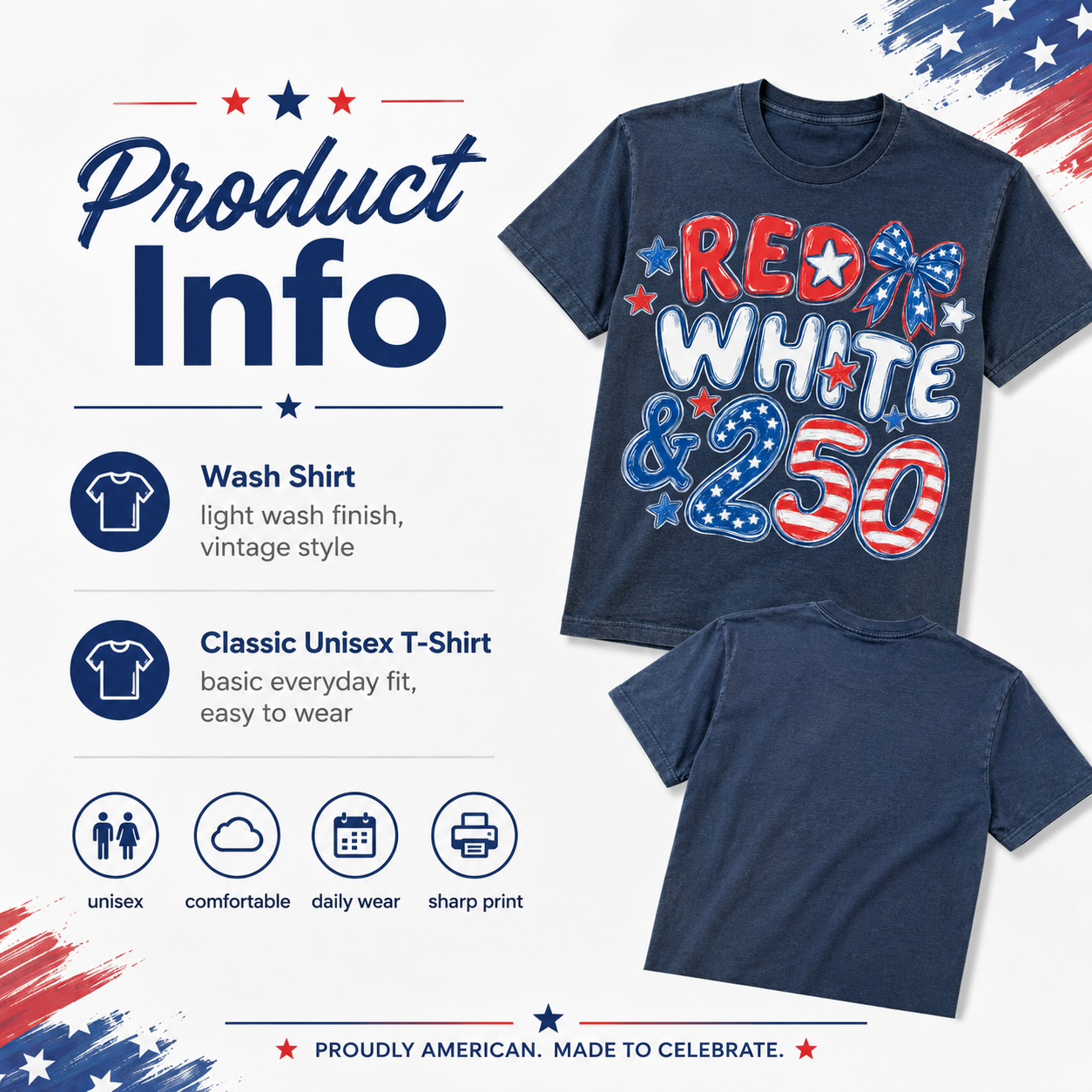 250 Years of America T-Shirt, USA Semiquincentennial Gift Tee THUC99
