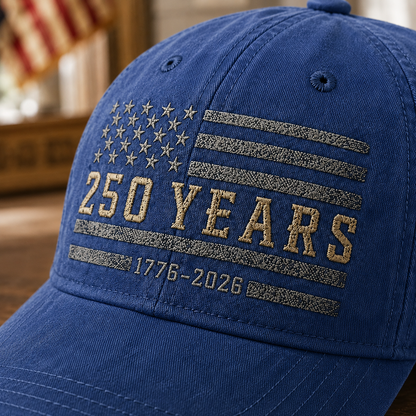 American Heritage 250 Years Embroidered Vintage Baseball Hat Independence Day Gift THUC99