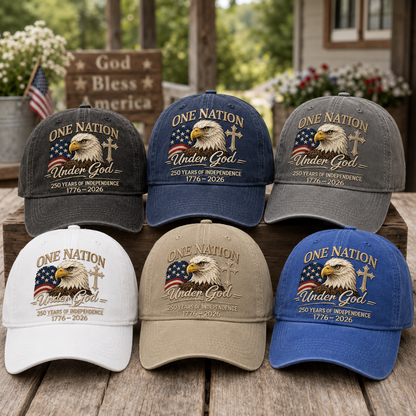 USA Semiquincentennial Embroidered Vintage Hat Celebrating 250 Years of Independence THUC99