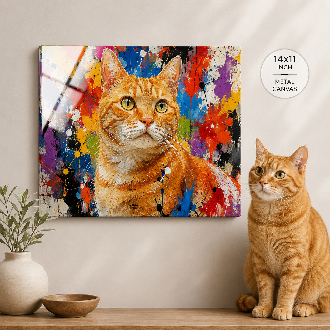 Personalized Pet Metal Wall Art – Custom Dog Portrait Print Gift For Dog Cat Lover THUC99