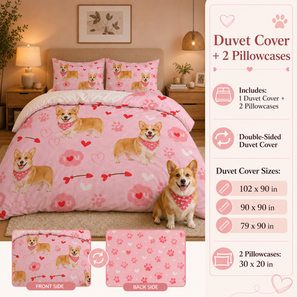 Custom Photo Dog Sheet Set, Personalized Pet Bedding Gift For Dog Mom THUC99