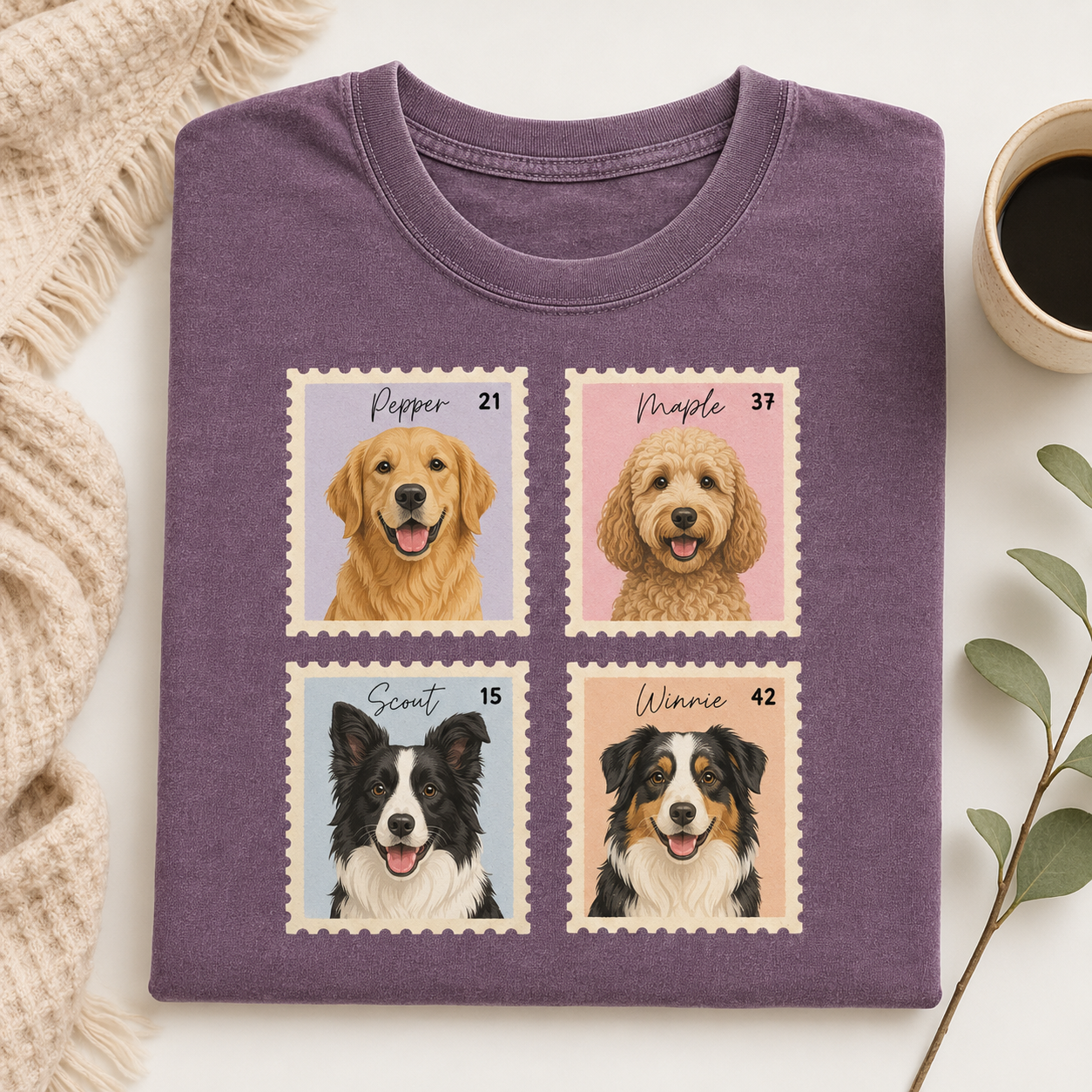 Custom Dog Memorial Wash T-Shirt, Personalized Pet Photo Shirt | Gift For Dog Lovers THUC99