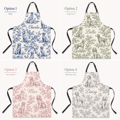 Personalized Dog Apron Custom Pet Photo Kitchen Apron, Dog Mom Gift for Cooking, Baking, BBQ and Crafting THUC99