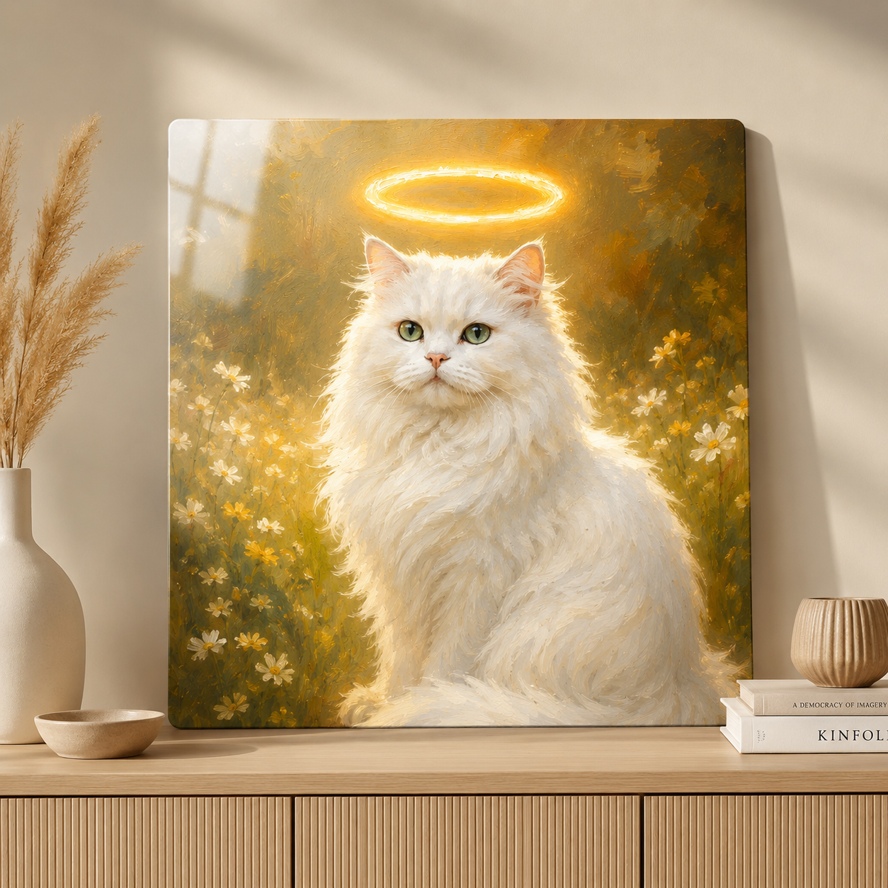Personalized Pet Metal Wall Art – Custom Dog Portrait Print Gift For Dog Cat Lover THUC99