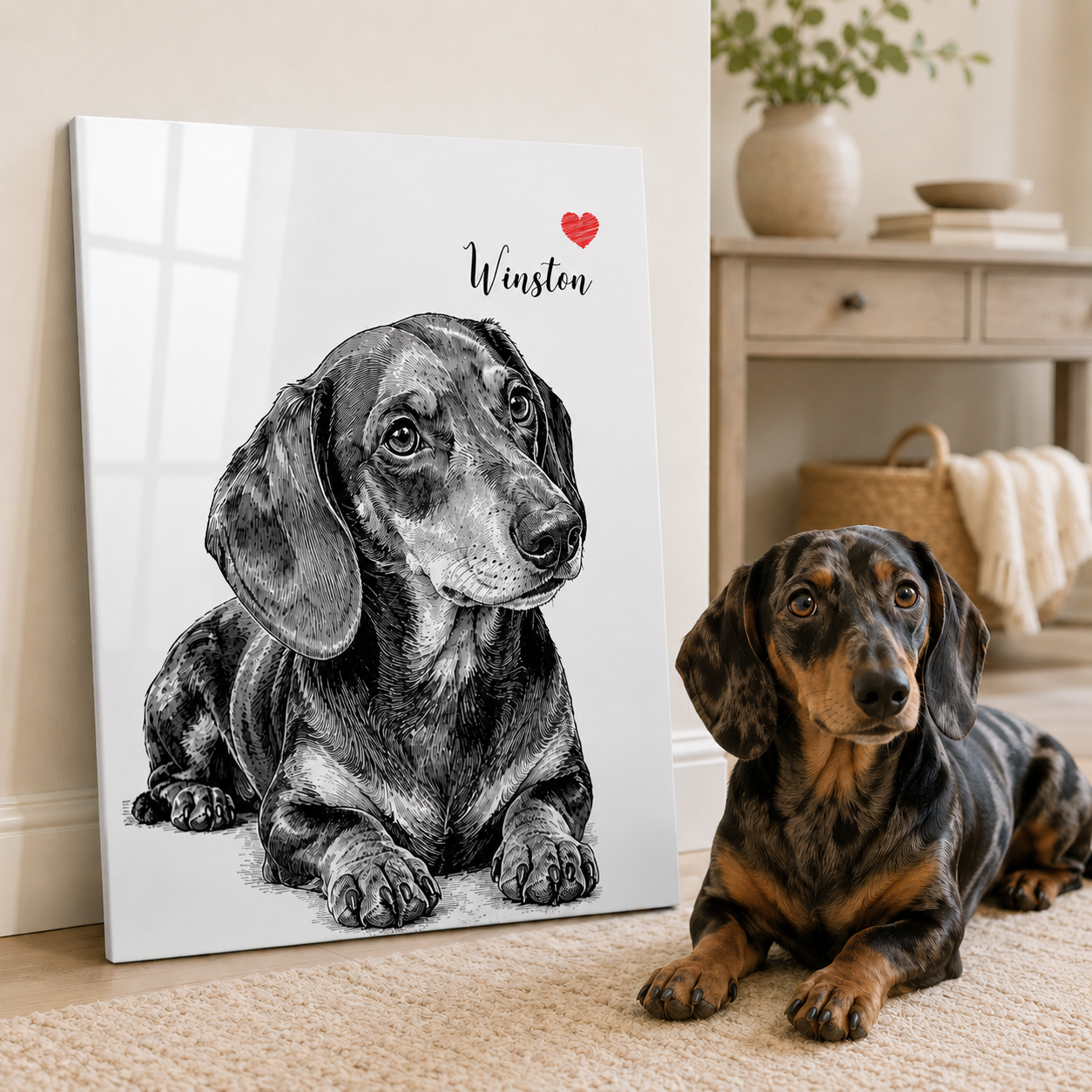 Custom Dog Metal Wall Art – Personalized Pet Portrait From Your Photo Gift For Dog Dad THUC99