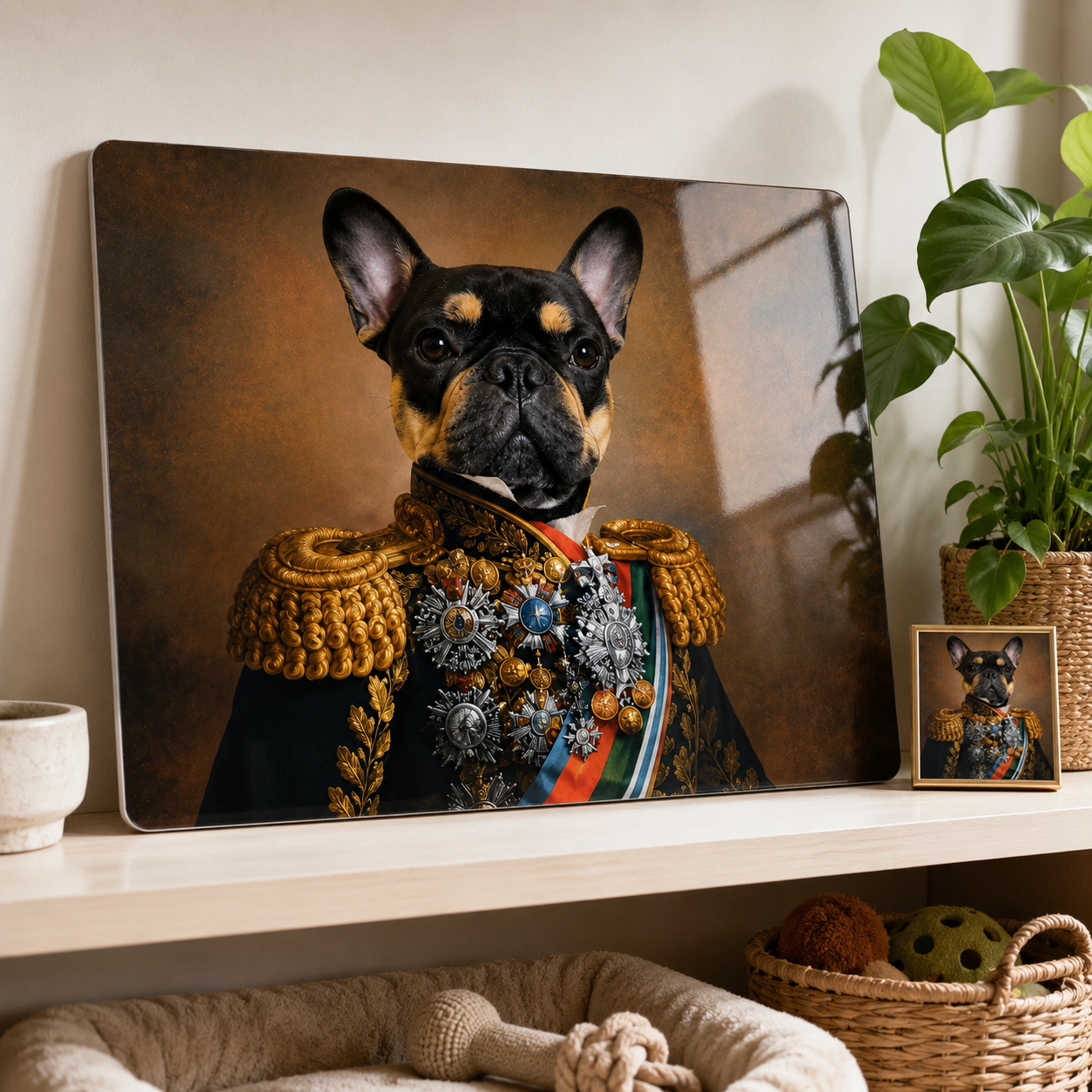 Personalized Pet Portrait Metal Print – Custom Dog Wall Art Gift For Pet Lover THUC99