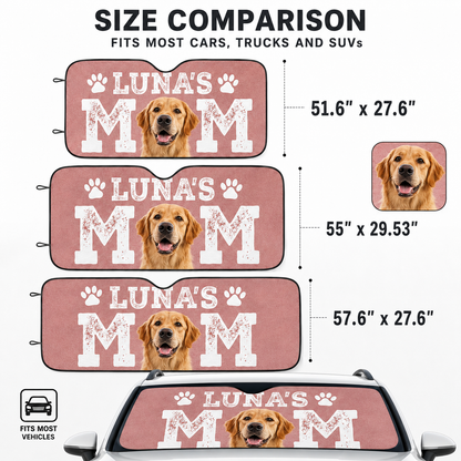 Custom Photo Dog Auto Sunshade, Personalized Pet Car Window Shade Cover THUC99