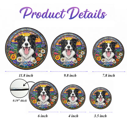 Custom Photo Cat Memorial Suncatcher – Personalized Pet Portrait Window Decor (THUC99)