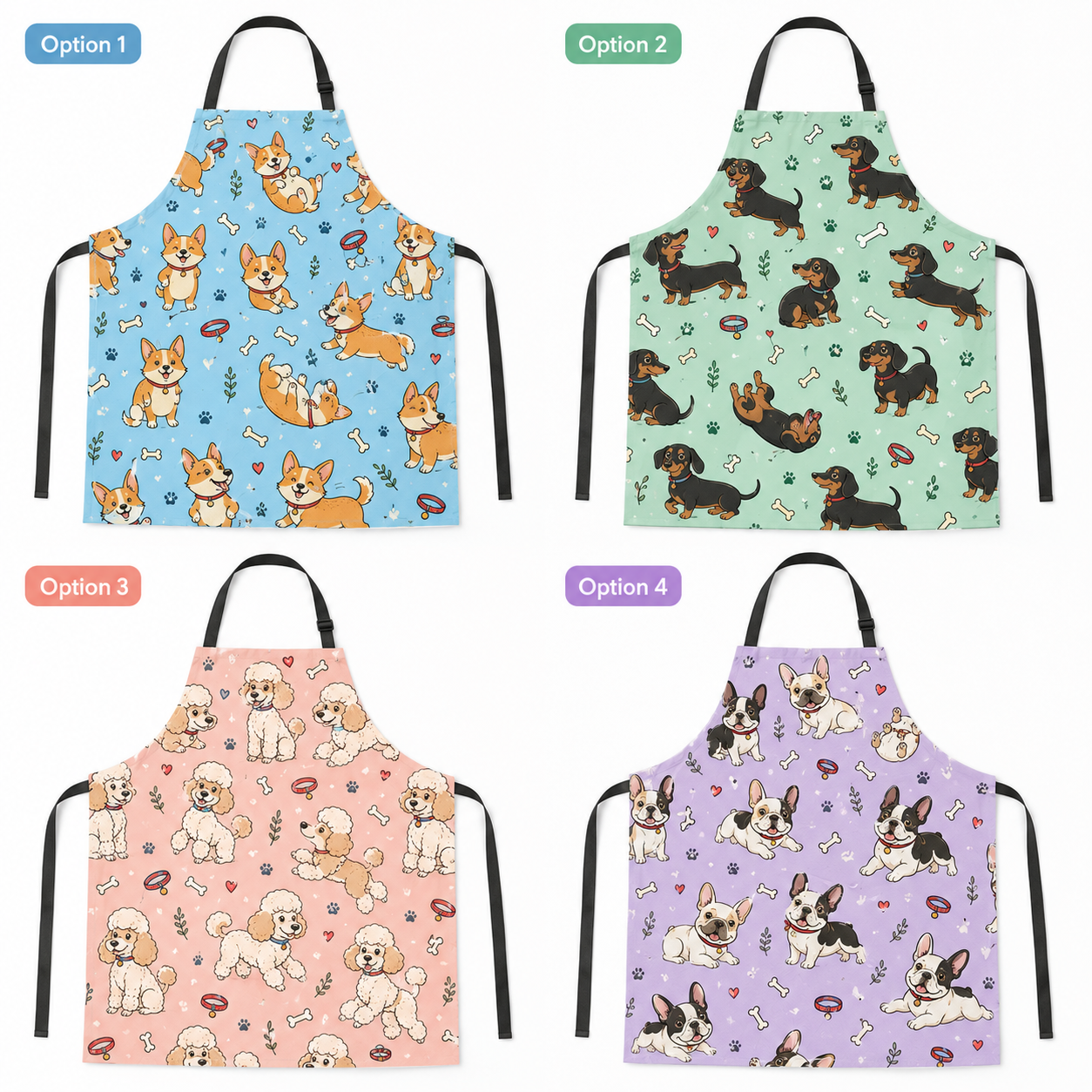 Custom Dog Photo Cooking Apron Personalized Pet Face Apron, Gift for Dog Mom, Dog Dad and Animal Lovers THUC99
