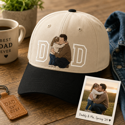 Custom Photo Dad Hat, Personalized Embroidered Cap, Dog Dad Hat, Father’s Day Gift For Dad THUC99