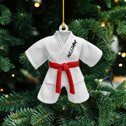 Custom Karate Christmas Ornament – Taekwondo & Jiu Jitsu Gift Krt28