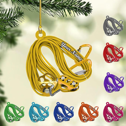 Personalized Rock Climber Christmas Gift for Mountaineers - Climbing Ornament LL28