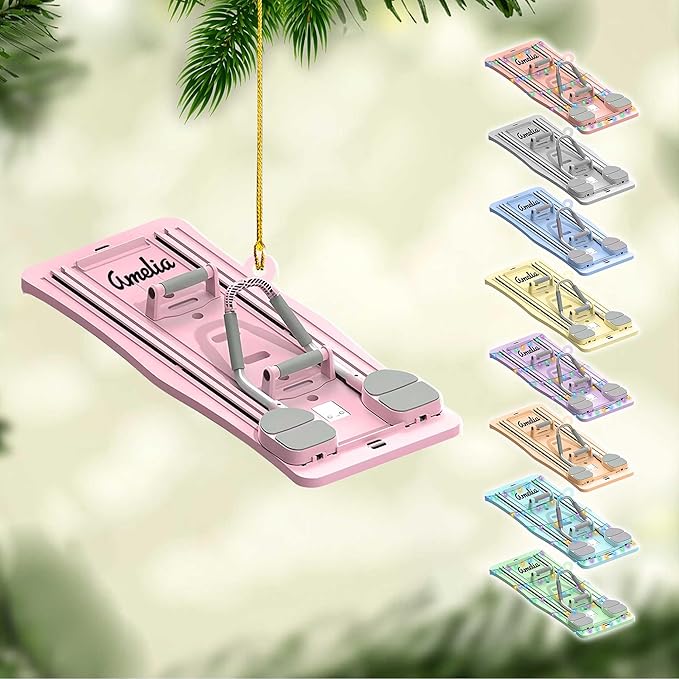 Personalized Pilates Christmas Ornament - Custom Pilates Gift for Women LL15