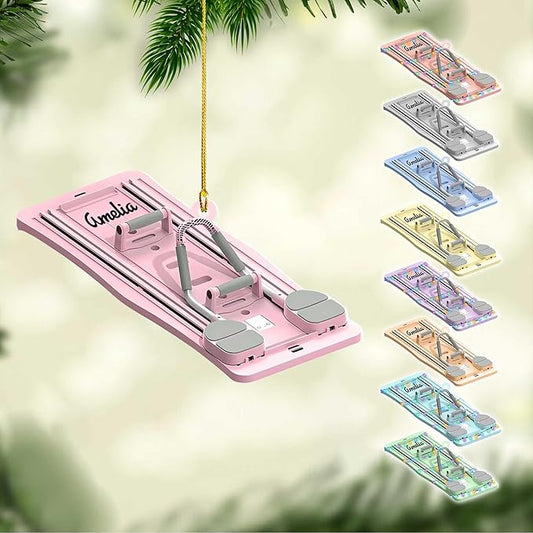 Personalized Pilates Christmas Ornament - Custom Pilates Gift for Women LL15