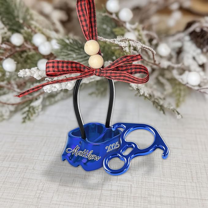Personalized Climbing Ornament - Custom Rock Climber Christmas Gift for Mountaineers LL3