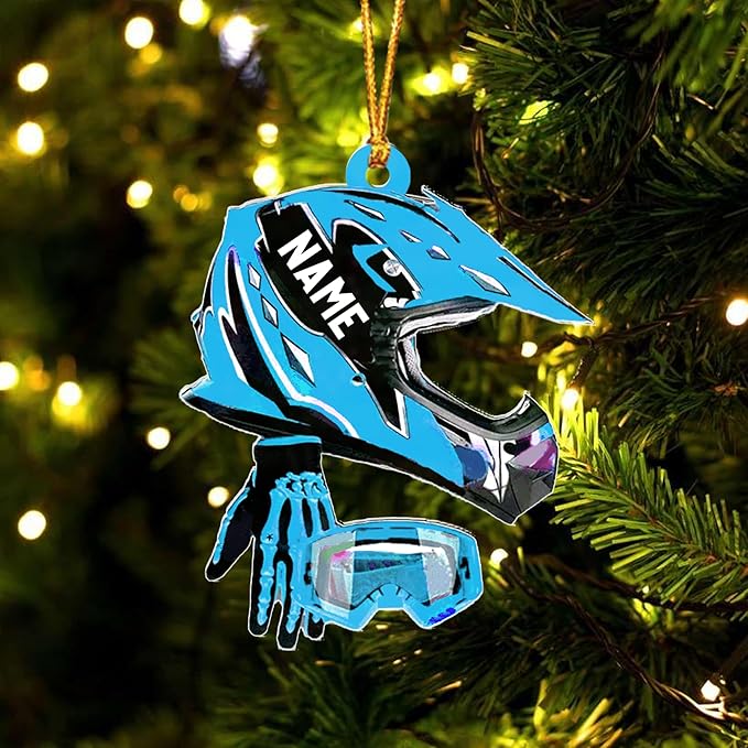 Personalized Dirt Bike Christmas Ornaments 2025 Custom Motocross Ornament Dirt bike Christmas Ornament NO2