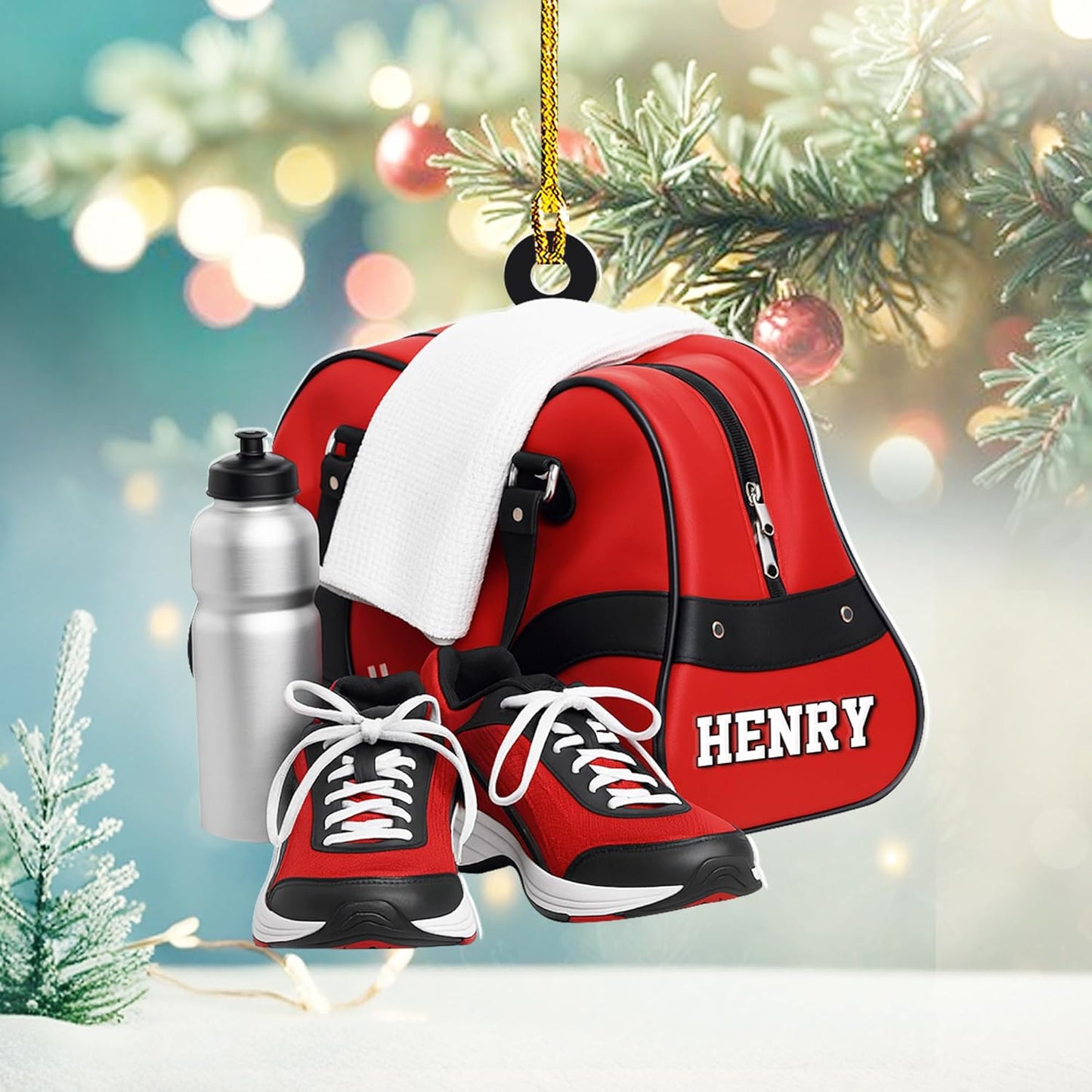 Custom Running Ornament – Personalized Marathon Acrylic Gift, Athlete Christmas Decoration TM20