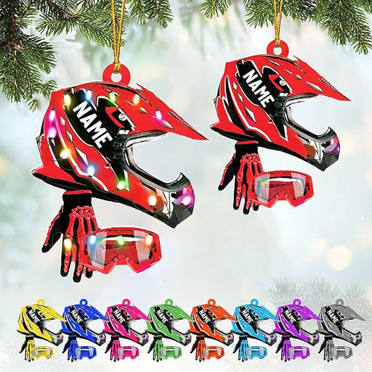 Personalized Dirt Bike Christmas Ornaments 2025 Custom Motocross Ornament Dirt bike Christmas Ornament NO2