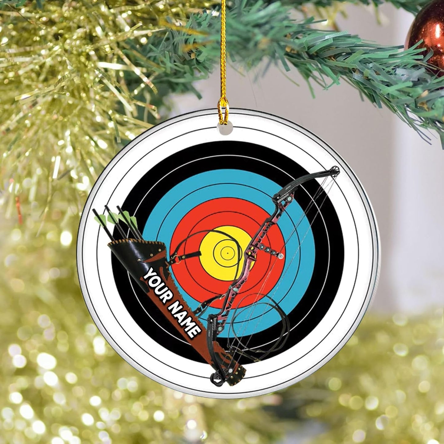 Custom Archery Christmas Ornament – Archery Lover Gift A9