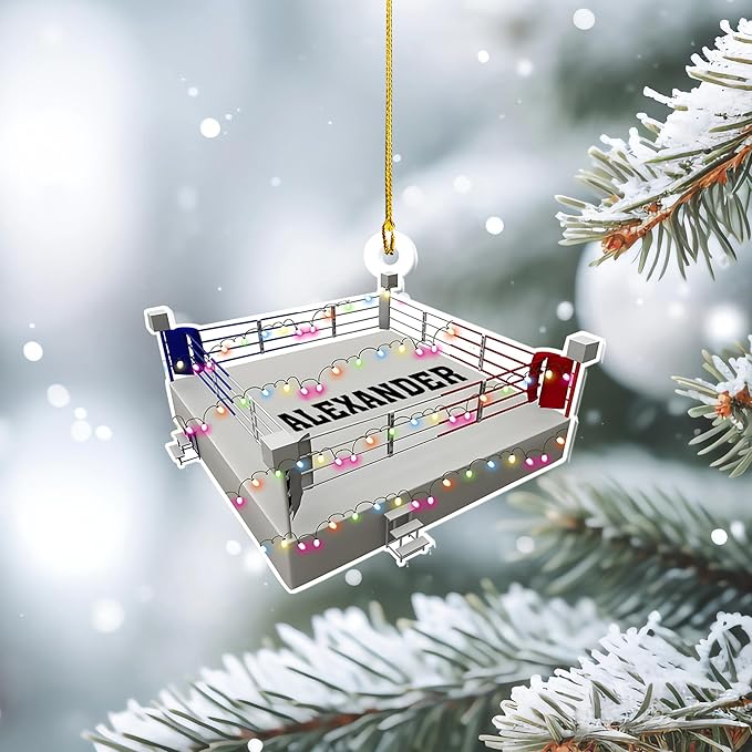 Custom Boxing Gloves Christmas Ornament - Personalized Boxing Ornament Gift LL16