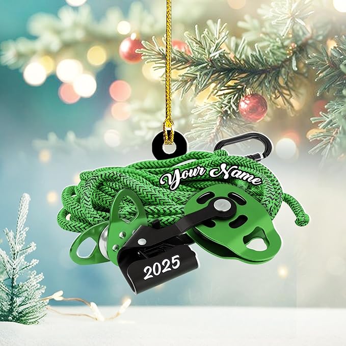 Personalized Rock Climber Christmas Gift for Mountaineers - Climbing Ornament LL29