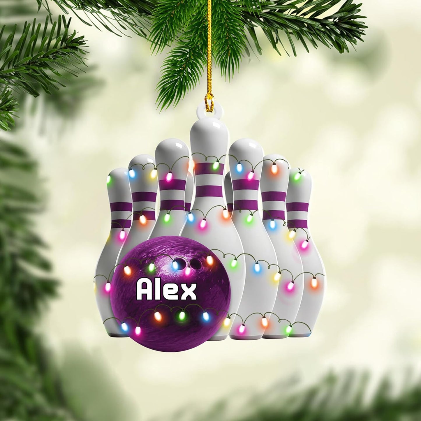 Custom Bowling Tools Ornament - Bowling Ornament Bowl Bl3