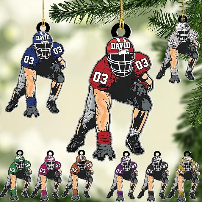 Personalized Sports Gift - Customize American Football Ornament LL14