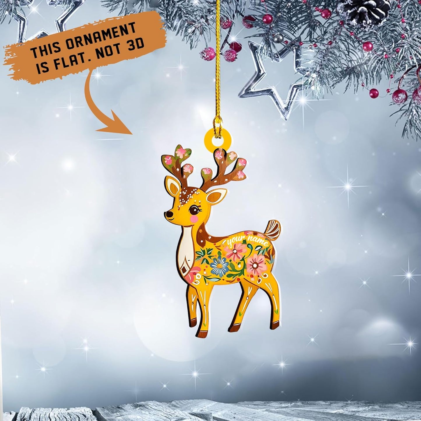 Personalized Hunting Ornament, Hunter Christmas Acrylic Ornament 2025 T14