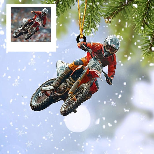 Personalized Dirt Bike Christmas Ornaments 2025 Custom Motocross Ornament Dirt bike Christmas Ornament NO6
