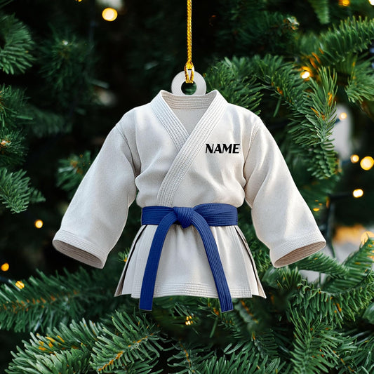 Custom Karate Christmas Ornament – Taekwondo & Jiu Jitsu Gift Krt14