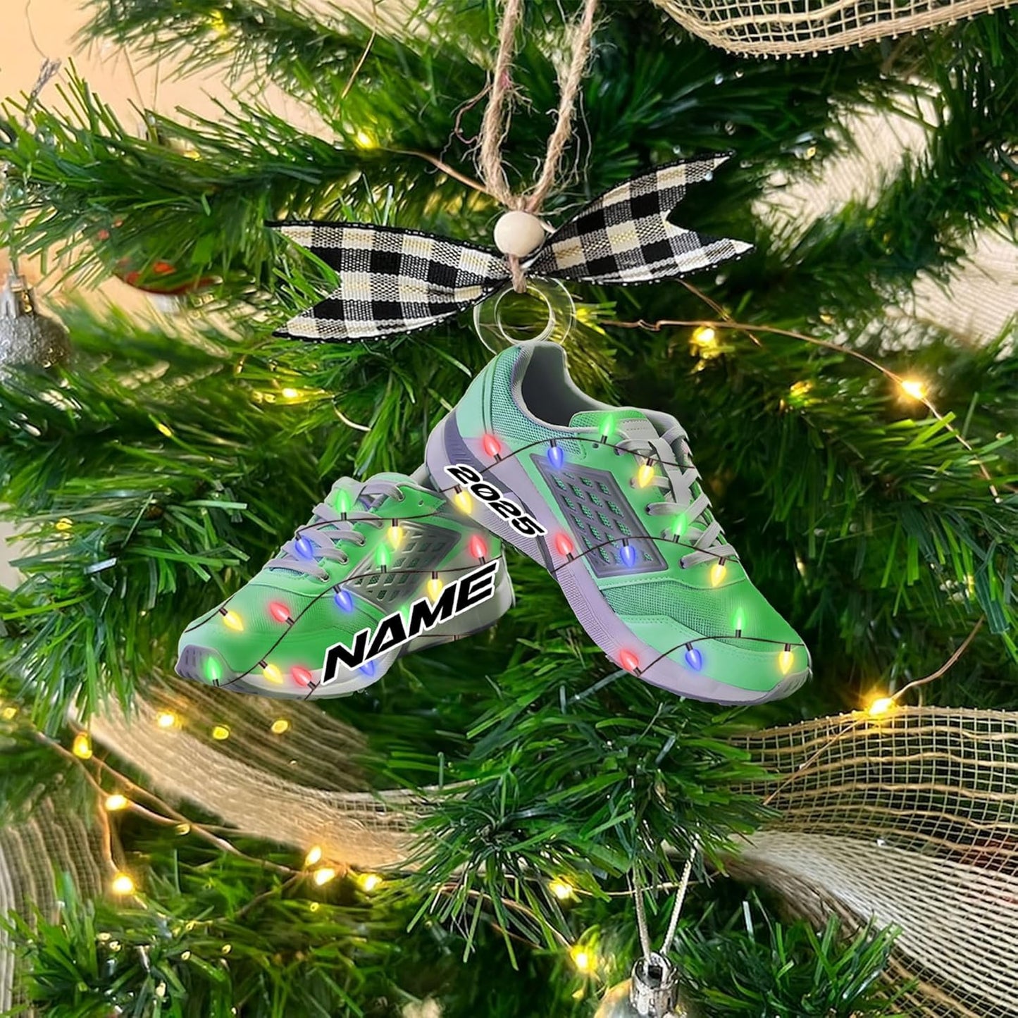 Custom Marathon Runner Ornament – Personalized Acrylic Race Ornament, Sport Holiday Tree Decoration, Running Gift TM12