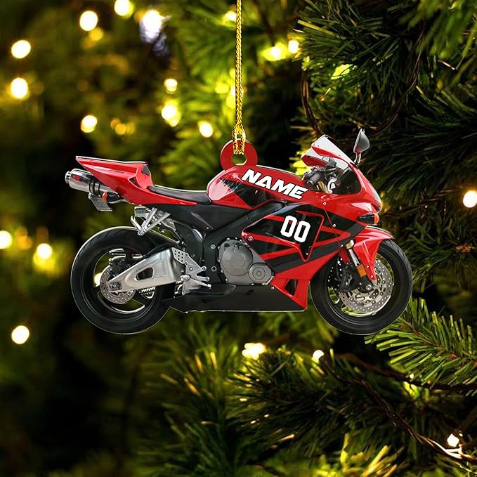 Personalized Dirt Bike Christmas Ornaments 2025 Custom Motocross Ornament Dirt bike Christmas Ornament NO4