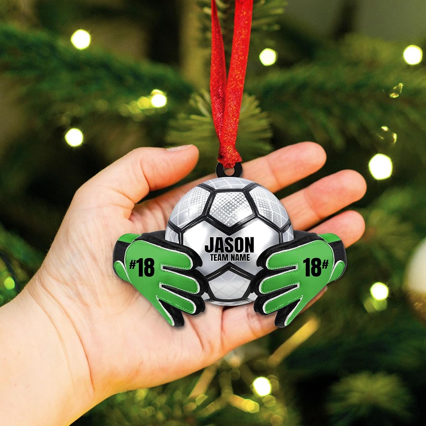 Custom Soccer Christmas Ornament Gift for Soccer Player Christmas Decor Tree C15